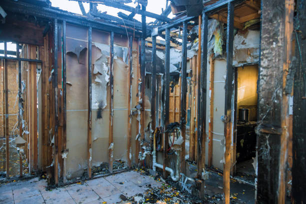 Professional Emergency Fire Cleanup technician working in Estero, FL